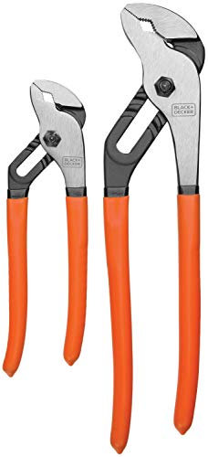 BLACK+DECKER BDHT84001 Lot de 2 pinces à joint rainuré