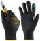 Cut Resistant Work Gloves, EN388 4X43F Level 6, Touchscreen, Sandy Nitrile Coated Firm Grip, Cut Proof Safety Gloves for Builders, Woodwork, Warehouse, Site, Construction(1 Pair, Small/Size 7)