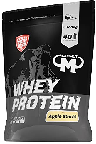 Mammut Nutrition Whey Protein, Apple Strudel, Molke, Eiweiß, Protein Shake, 1000 g