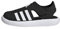 adidas Summer Closed Toe Water Sandals, Core Black/Cloud White/Core Black, 34 EU