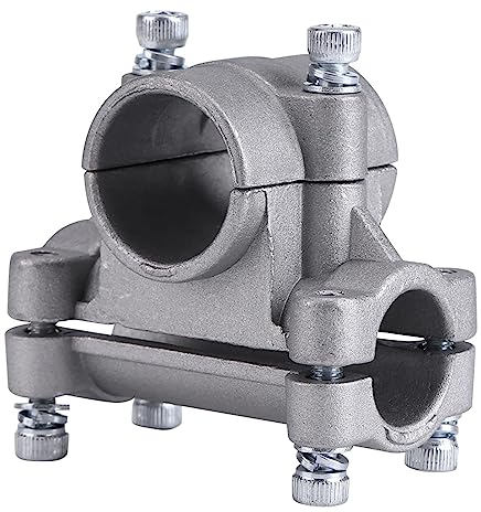 Cyrank 28mm Griff-Halterung Für Rasentrimmer, 28mm Handgriff Griffhalter für Motorsense, Griffhalter Fix Bracket Clamp, Griff Aus Aluminiumlegierung Für Freischneider Rasenmäher Teil Gartenzubehör