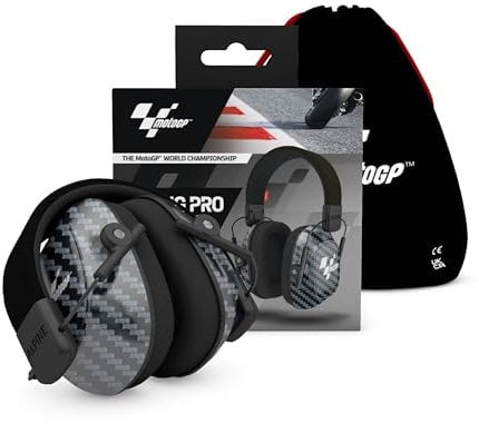 Alpine Racing Pro Earmuff MotoGP™ - Casque AntiBruit pour adulte - CE Certifié - Confortable et réglable - Prévient les troubles auditifs - Robuste et facile à ranger