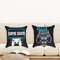Ulticool - Funda de cojín - Game On Off Controller Monitor Gaming - Juego de 2 diseños – 45 x 45 cm - Cojín Decorativo sin Relleno - Funda de Almohada para sofá/Cama - Negro Azul Turquesa