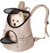 Rucksack für den Transport von Tieren, Tragetasche, Katzenrucksack, Katzenbox, Hundetasche, Hunde oder Katzenleine, Beige, Gr.1: 32x31x24 cm