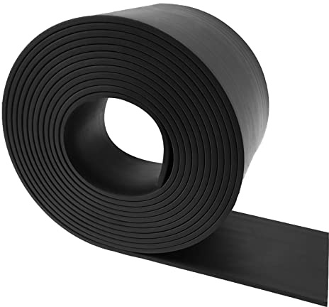 Rubber Strip Neoprene Rubber Sheet Solid Neoprene Roll for Sealing Covering Vibration Protection Gasket DIY (50mm×3mm×3m)