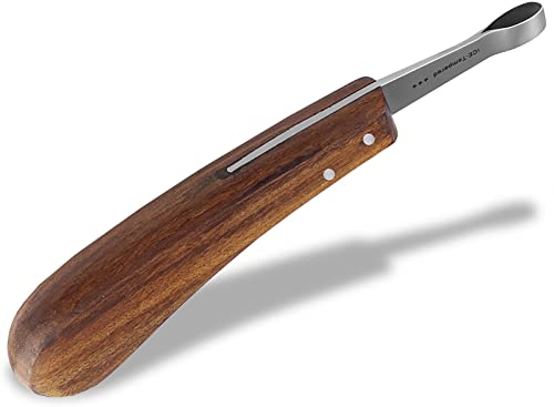 Hufmesser Rinnmesser Schlaufenmesser Kleine Schlaufe Hufpflege-Messer Profi Klauenmesser Hufschmied Werkzeug Spezialstahl Rostfrei