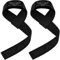 BEAST RAGE Zughilfen für Krafttraining (Fitness Straps) Kreuzheben Gurte Frauen Männer (Gepolstert) Gewichthebergurte Baumwolle Handgelenkstütze Griffe Hantel Bar (Lifting Straps) (SCHWARZ)