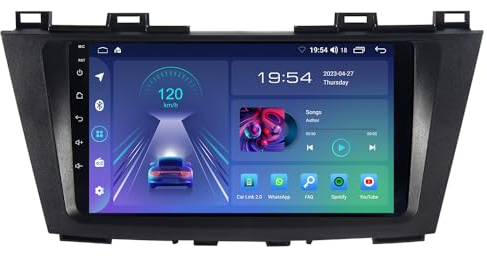 ACAVICA 2+32GB 9 Zoll Android 13 Radio für Mazda 5 iii CW 2010-2015 GPS Navigator Sat NAV mit Wireless Carplay Bluetooth WiFi DSP USB FM Lenkradsteuerung (Radio für Mazda 5 iii CW)