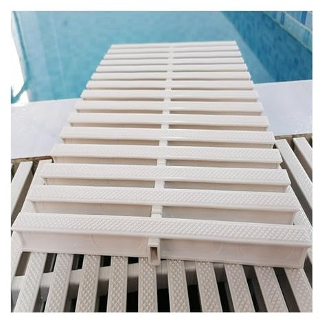 Rejilla Desbordamiento Drenaje Piscina, Resistencia Flexible UV Empalmado Rejilla Drenaje, Filtro Plástico Protector Canal Drenaje Del ABS, Rejilla Desague Ducha ( Color : 18x100x2.5CM/7.09x39.38x0.99