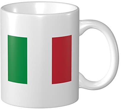 Motivtasse 330Ml Italien-Flagge Kaffeepott Mehrfarbig Kaffee Tasse Bedruckt Teetasse Aus Keramik Für Chef, Geschenk, Home