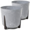 Tymar Blumentopf mit Füßen, 2er-Pack, Runde Form, Übertopf ((2pack) Beton, ø 34 cm)