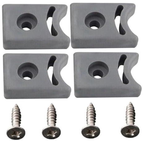 Butée De Porte De Douche Avec Vis 4 Jeux De Butée De Porte Coulissante De Remplacement Pré-Percée Bloc De Protection Anti-Collision Accessoires De Douche