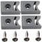 Butée De Porte De Douche Avec Vis 4 Jeux De Butée De Porte Coulissante De Remplacement Pré-Percée Bloc De Protection Anti-Collision Accessoires De Douche