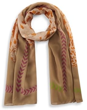 CODELLO Schal aus recyceltem Polyester mit XL-Leo
