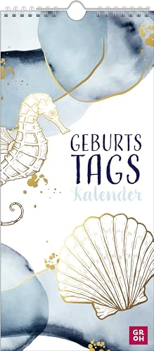 Immerwährender Geburtstagskalender Maritim: Jahresunabhängiger Wandkalender | Monatskalender zum Eintragen von Geburts- und Jahrestagen
