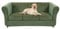 ZYBSLCSY Chesterfield Sofabezug Stretch-1 2 3 Stück Couchbezug Weicher Samt, Anti-Rutsch-Couchbezug Möbelschutz (Green,Sofa+3 Small Seats)