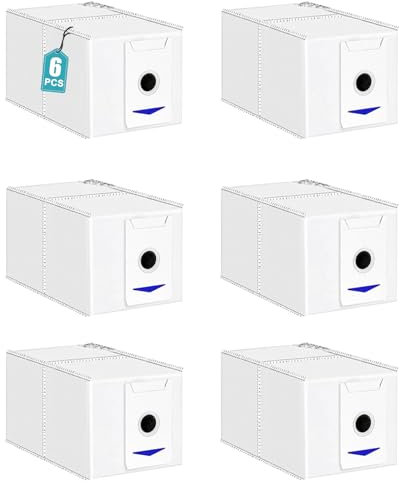 LOOHAOC Lot de 6 Sacs d'aspirateur Compatible avec Ecovacs Deebot T30 Pro Omni/T30 Omni/T30/T30 Pro/ T30 Max/ T30 Plus Omni,(Non applicable au T30S/T30S PRO)