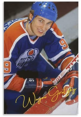 RAAMKA Leinwand Bilder Senza Cornice Wayne Gretzky Poster e Wall Art Modern Family camera da letto Decor 60x90cm