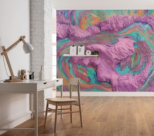 Komar Vlies Fototapete - Sunset Island - Größe 300 x 250 cm - Tapete, Wanddekoration, Wohnzimmer, Schlafzimmer, Büro