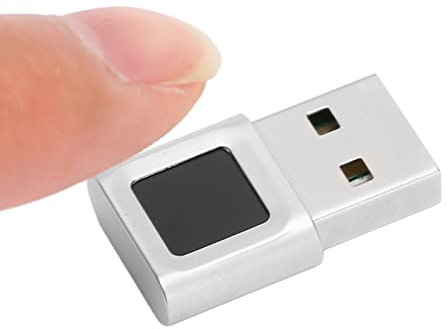 Yunir USB Fingerprint Reader, 360 Degrees Touch Fast Matching High Sensitivity Fingerprint Reader, Auto Improve Sensitive for 10, 11