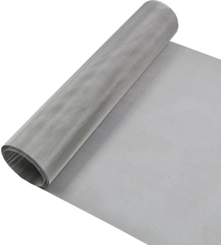 YAGJIA Rete metallica a maglia fine, 30 cm x 120 cm (60 mesh), zanzariera in metallo in acciaio inox 304, rete metallica per zanzariera, filtro filtro a foglio, rete filtrante