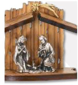 Generico Presepe capanna in ulivo cm4,5x5 Made in Italy (6X7 P147)