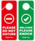 DOOCECIY Do Not Disturb Door Sign, Welcome Please Knock Sign, Double Sided for Meeting Home Offices