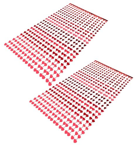 CRILSTYLEO 2er-Set Valentinstag-Herz-deko Aus Kunststoff Hängende Party-Dekoration Herzform Anhänger Für Festival-Dekoration