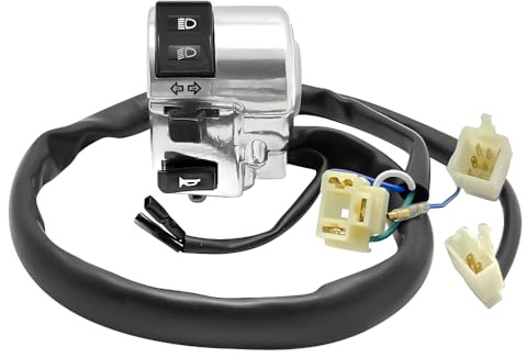 Mabutingti Devioluci Commutatore Sinistro per Honda Shadow 600 VLX VT600C VT600CD 2004-2007 Interruttore Manubrio Freccia Clacson Faro