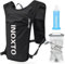 INOXTO Sac d'hydratation léger 5L,adapté à la randonnée en Plein air,Marathon, compétition Cycliste, Gilet d'hydratation d'alpinisme,Hommes et Femmes (591 Noir Sac à Eau de 1,5 L, Normes)