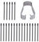 Gosknor 20pcs Pointes Stylet pour Remarkable/Remarkable 2 Marqueur, Durables Pointe Stylo Souples Pointes de Rechange pour Les Accessoires Stylos, avec Agrafe