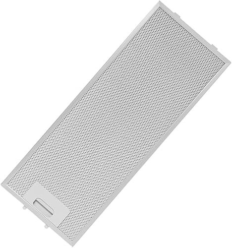 Metallfettfilter für Dunstabzugshauben, Dunstabzugshaube, Abluftfilter, Fettfilter mit Metallgitter für Küchenabzugshauben(Silber, 445 x 175 x 9 mm)