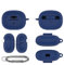 Für SHOKZ OpenDots ONE Hülle Cover,Ohrhörer Kratzfest stoßfest Schutzhülle Weiche Silikonhülle mit Karabiner für SHOKZ Open Dots ONE (blau)