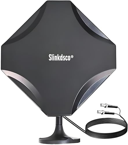 2 X 2 MIMO Antenna External 4G LTE 5G Dual TS9 Antenna Compatible with Netgear AT&T Nighthawk M7 Pro MR6110 MR6150 MR6500 M6 Pro M1 MR1100 Verizon Hotspots Router, Boosts Home RV Internet, Slinkdsco