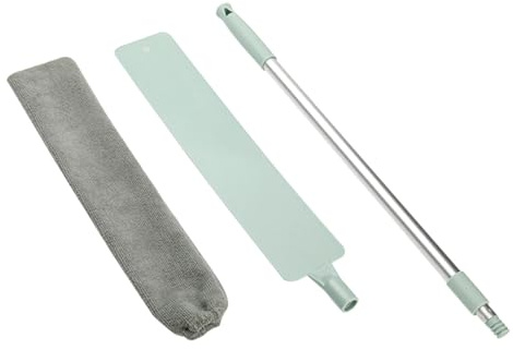 Plumeau à Poussière Flexible en Microfibre Lavable, Manche Télescopique Réglable, Balai de Nettoyage sous Lit pour Maison, Outil Polyvalent Anti poussière et Fine