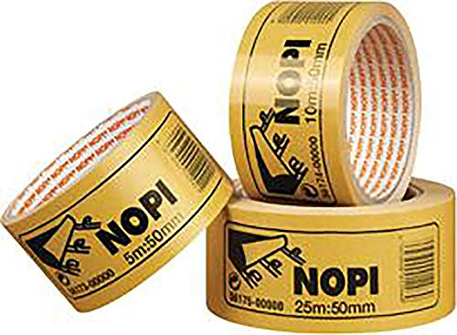 tesa Nopi doppelseitiges Klebeband - 5 m x 50 mm | Universalklebeband zum Basteln, Heimwerken, Befestigen von Fotos, Teppichen und mehr - zuverlässige und dauerhafte Haftung