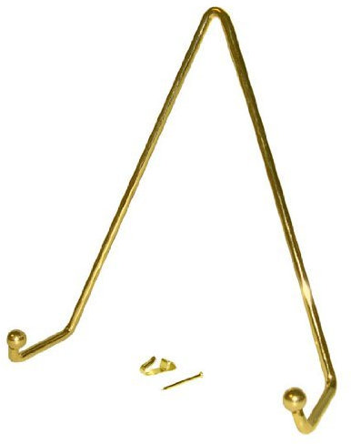 National Artcraft® Wall Mount Plate Hanger - Brass-Finish - Holds up to 11 Diameter Plate (Pkg/3)