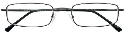 I NEED YOU Lesebrille Club L / +2.50 Dioptrien / Schwarz