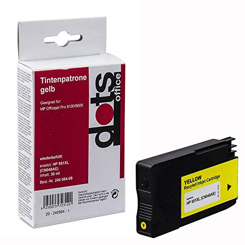 dots 1723,4009-DOTS Dots Tinte ersetzt HP 951xl Y