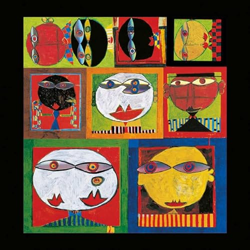 Kunstdruck/Poster: Friedensreich Hundertwasser Wir Leben im Paradies Adaption - hochwertiger Druck, Bild, Kunstposter, 48x48 cm