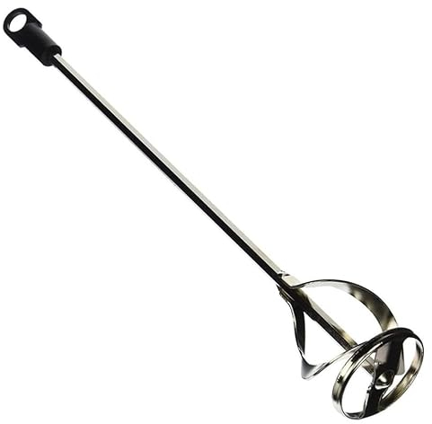 Edward Tools Paint and Mud Mixer for Drill in 1 to 5 Gallon Buckets - Fits All Standard Drills - Zinc Plated Steel - Reinforced Weld - Hex Head for Non Slip - Easy to Clean - Paint Mixer Attachment
