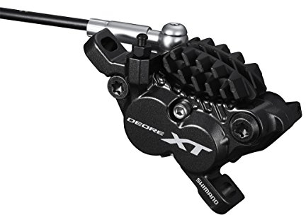 SHIMANO D/BREKE XT M8020 4 Pot Calip FR/RR BK, Schwarz