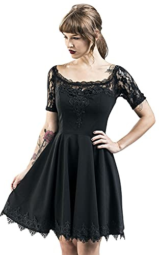 Spin Doctor Amara Mini Dress Frauen Mittellanges Kleid schwarz