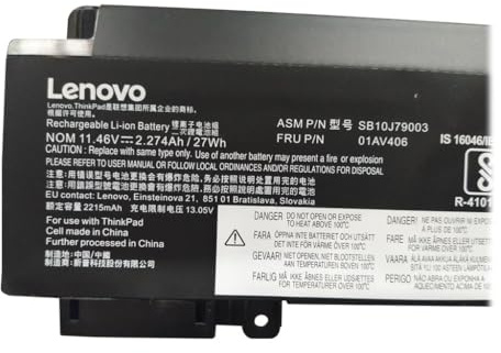Lenovo Internal,3c,26Wh,LiIon,PAN 01AV406, Battery, 01AV406