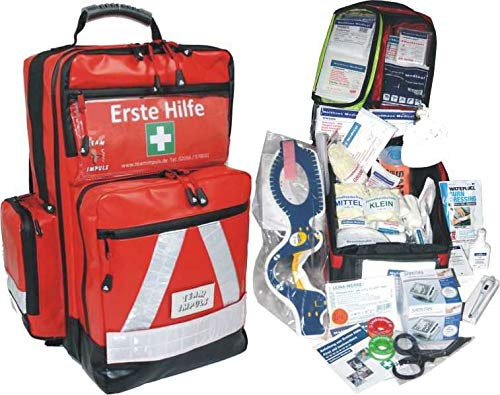 Erste Hilfe Notfallrucksack für Schulen & Kindergärten Planenmaterial - Waterstop Reißverschlüsse