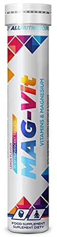 ALLNUTRITION Mag-Vit Multivitamin & Mineralkomplex Magnesium Vitamin C Mineralien Nahrungsergänzungsmittel Verhindert Krämpfe Unterstützt anabole Prozesse 20 Portionen pro Packung