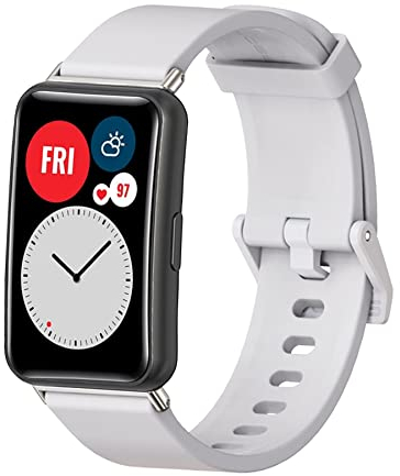 SenMore Silikonarmband Kompatibel mit Huawei Watch Fit/SE/New/Elegant Armband Weich, Bequem und Atmungsaktiv Damen Herren Ersatzarmband für Huawei Watch Fit SE/NEW/Elegant