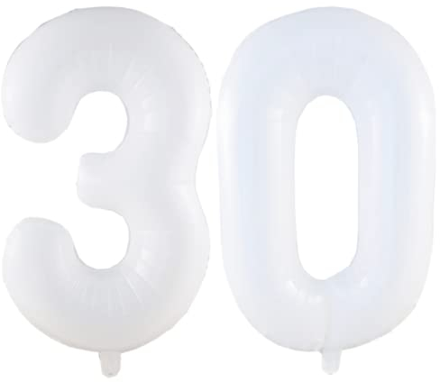DIWULI Luftballon 30 Geburtstag - Zahl Deko Geburtstag