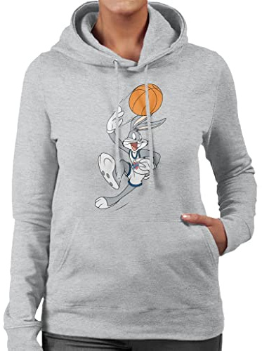 All+Every Space Jam Bugs Bunny Basketball Women's Hooded Sweatshirt