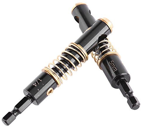 Scharnierbohrer-Set, Selbstzentrierende Bohrer für Türen, Fenster, Schränke, Professionelles Öffnungswerkzeug (5 Mm und 1/4 Zoll) (2 Kombis)